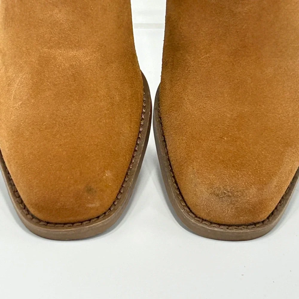 Aerosoles Size 6.5 Lido Brown Suede Leather Ankle Boot Heels‎ Women's